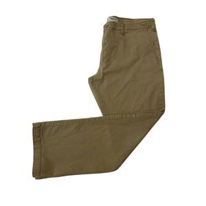 Lee Men's  size W40"xL31"Straight Leg Pants Khaki Flat Front